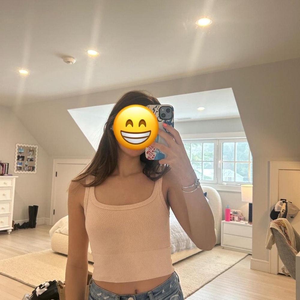 Peach Crop Top